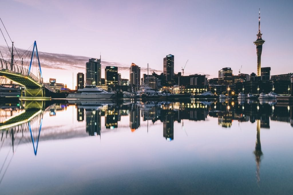 auckland city skyline